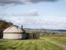Elderflower Yurt with Hot Tub on a Glampsite in the Staffordshire Moorlands, England